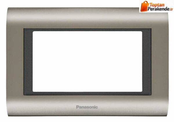 Viko Panasonic Thea Sistema 3M İnox Füme Çerçeve